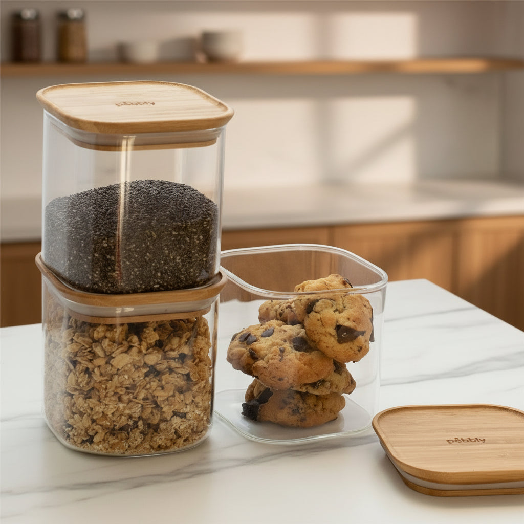 Kitchen canisters and storage essentials