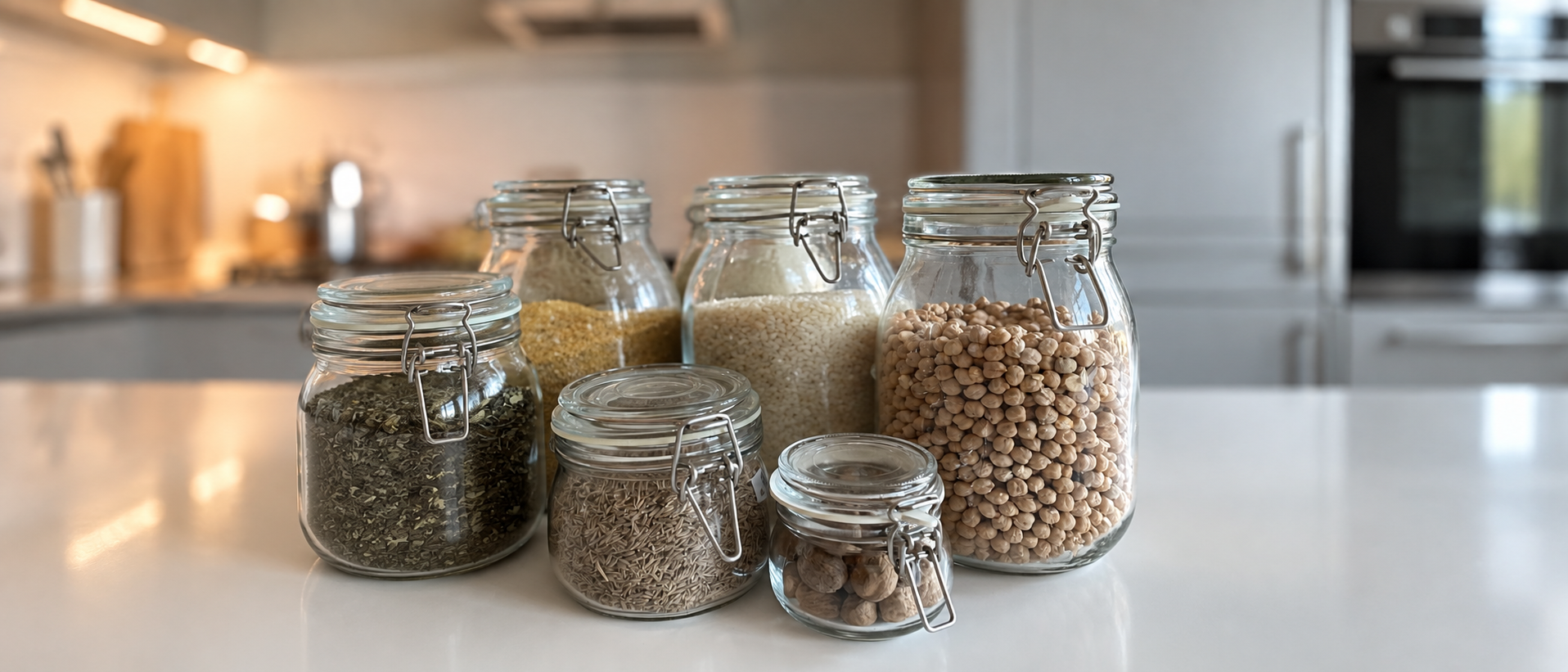 Thoughtfully organized everyday kitchen