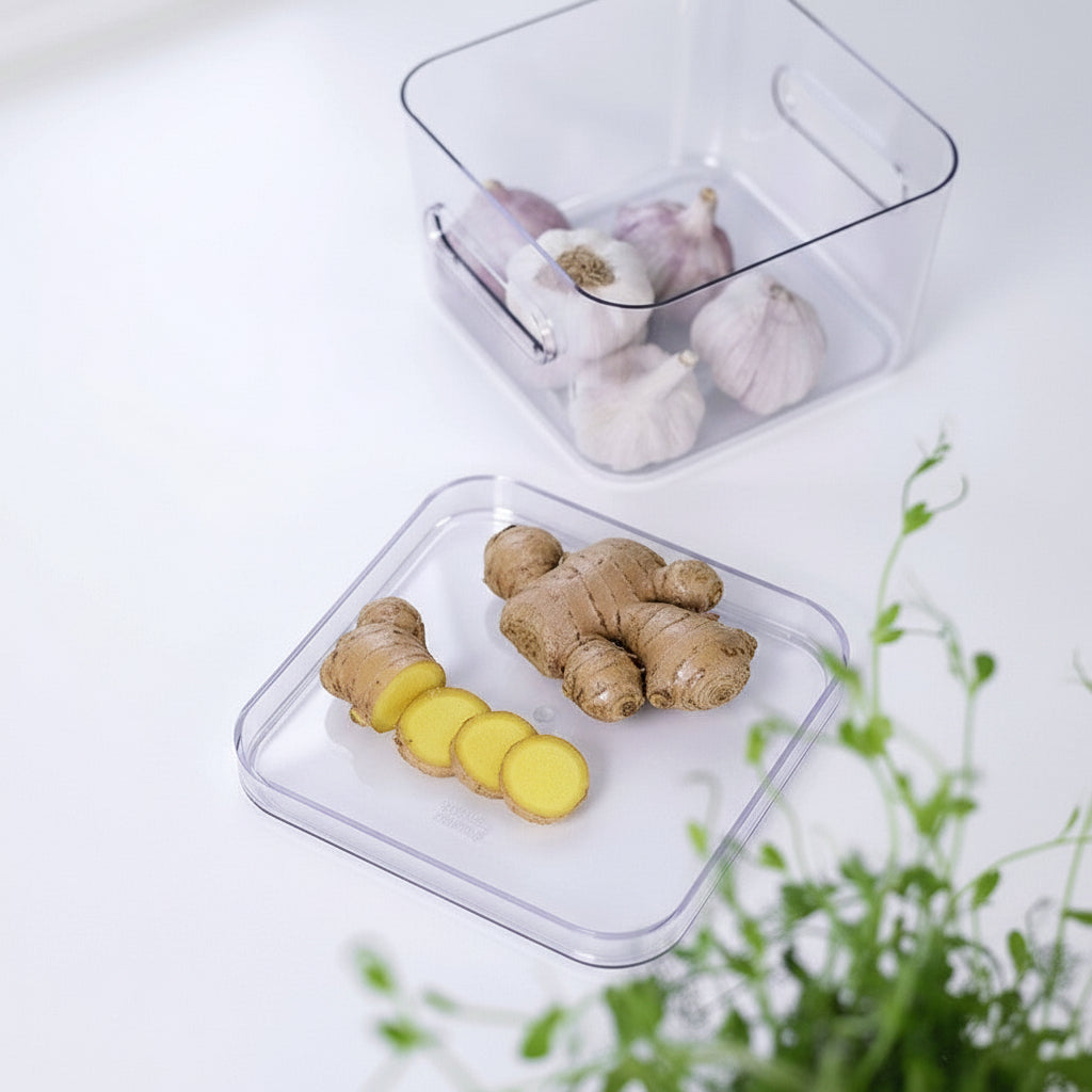 Compact Clear Square Storage Container - Image 4