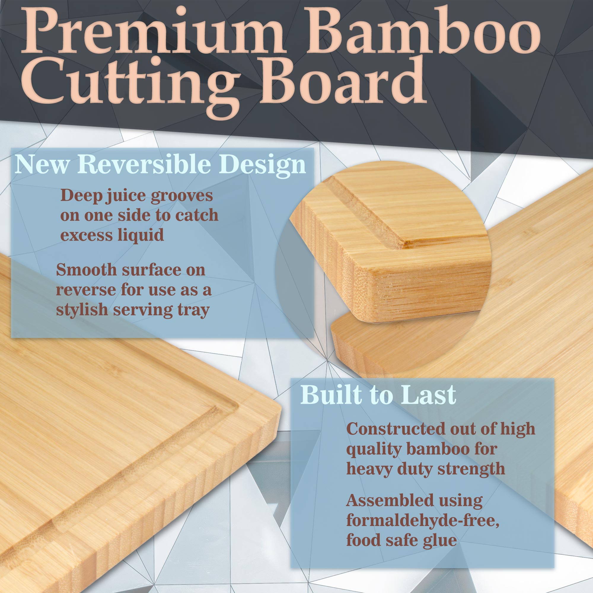 Bamboo Grooved Cutting 16.85" x 11.75" x 0.5"/0.6" - Image 4